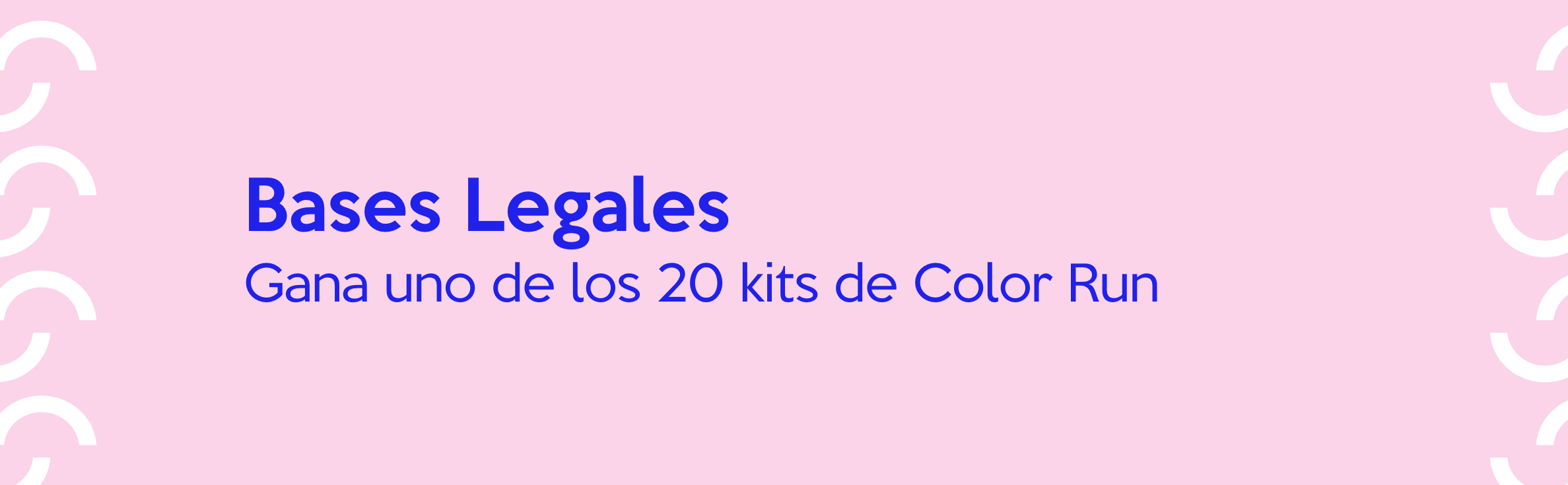 Gana uno de los 20 kits de Color Run